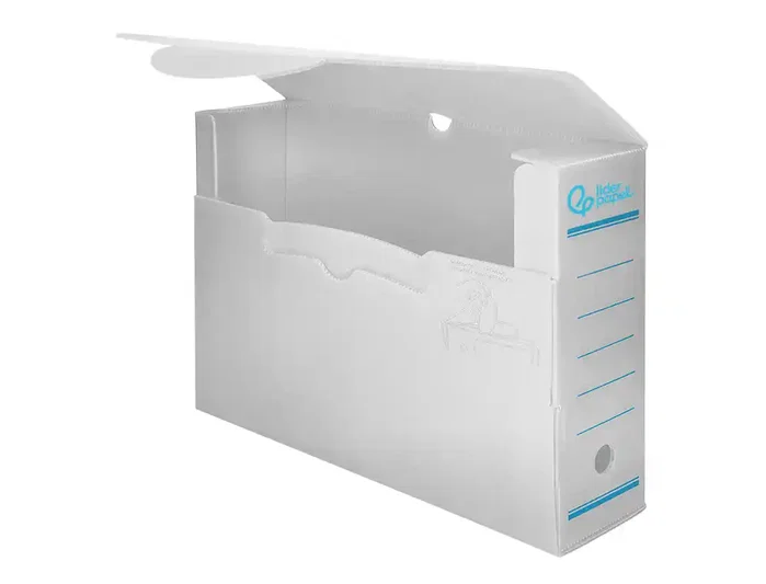 Liderpapel Caja archivo definitivo plástico lomo 100 mm blanco Liderpapel Caja archivo definitivo plástico lomo 100 mm blanco