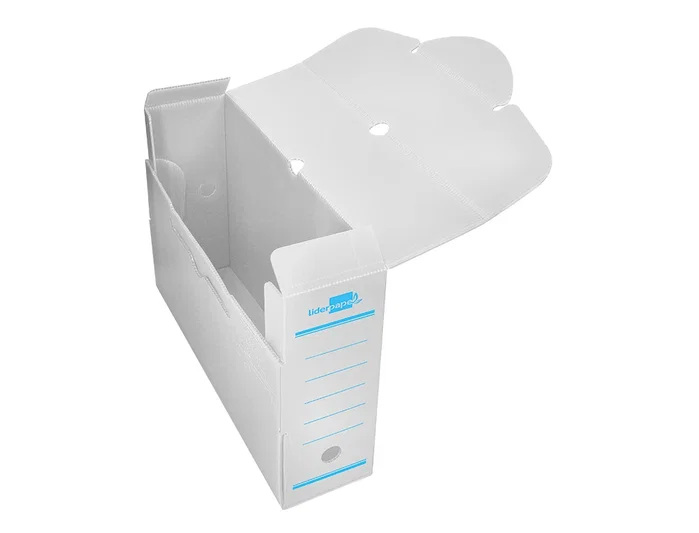 Liderpapel Caja archivo definitivo plástico lomo 100 mm blanco Liderpapel Caja archivo definitivo plástico lomo 100 mm blanco