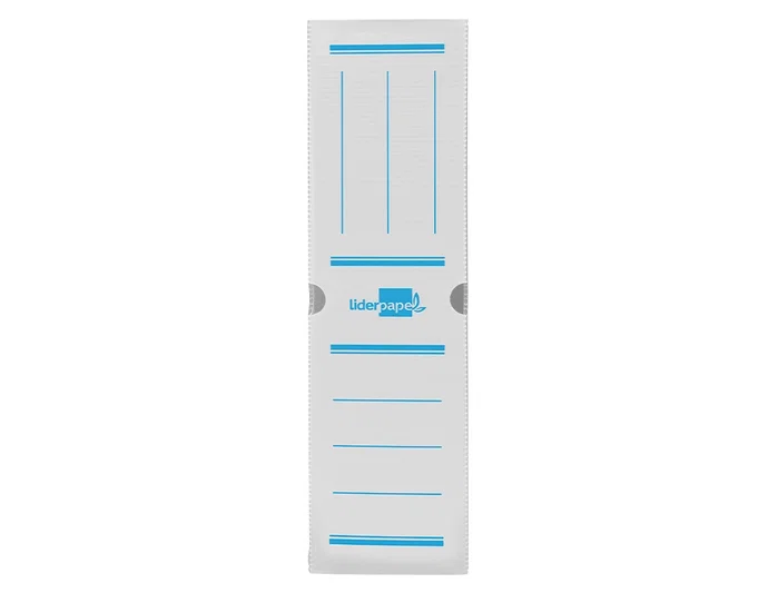 Liderpapel Caja archivo definitivo plástico lomo 100 mm blanco Liderpapel Caja archivo definitivo plástico lomo 100 mm blanco