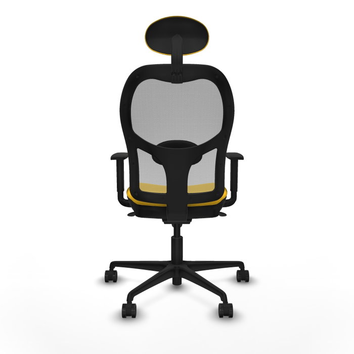 PIQUERAS Y CRESPO Silla de oficina Jorquera Amarillo y Gris