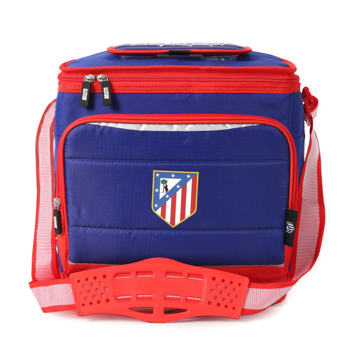 ATLETICO DE MADRID Bolsa Porta Alimentos Térmica Plegable, Tamaño 29.5x22x27.5 cm, Poliéster 600D