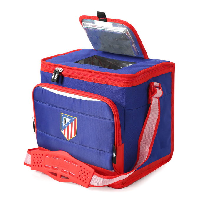 ATLETICO DE MADRID Bolsa Porta Alimentos Térmica Plegable, Tamaño 29.5x22x27.5 cm, Poliéster 600D