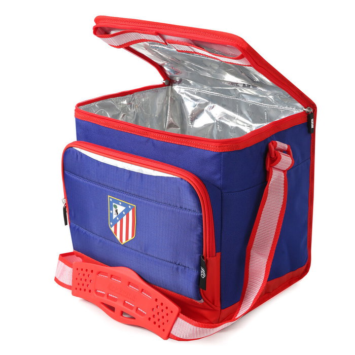 ATLETICO DE MADRID Bolsa Porta Alimentos Térmica Plegable, Tamaño 29.5x22x27.5 cm, Poliéster 600D