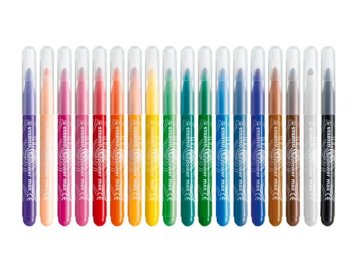 Stabilo Rotuladores Power Max School Pack de 140 unidades surtidas 16 colores