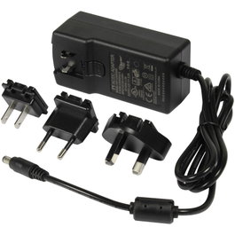 ALLNET Z ALLNET Ersatznetzteil 12V/5A con adaptadores EU, US, UK, negro