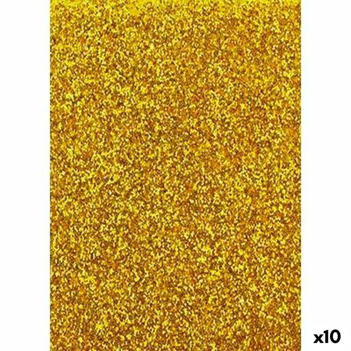 Fama Goma EVA Glitter Oro 50x70cm 2mm (Set de 10)