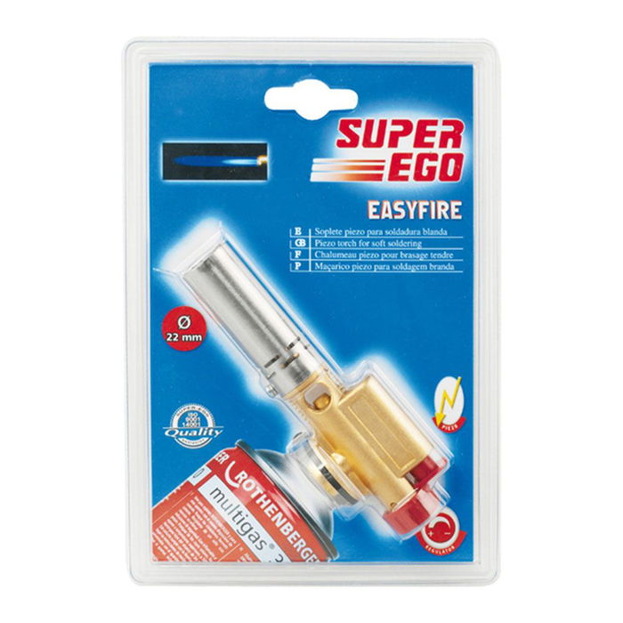 Super Ego Soplete Easyfire con Rosca 7/16" Piezoeléctrico Regulador de Llama R3555300