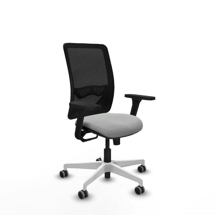 PIQUERAS Y CRESPO Silla de oficina Zulema con mecanismo Sincro, Gris claro y Negro PIQUERAS Y CRESPO Silla de oficina Zulema con mecanismo Sincro, Gris claro y Negro