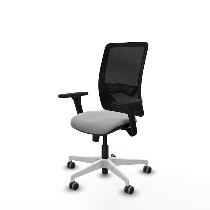 PIQUERAS Y CRESPO Silla de oficina Zulema con mecanismo Sincro, Gris claro y Negro PIQUERAS Y CRESPO Silla de oficina Zulema con mecanismo Sincro, Gris claro y Negro