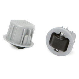 Q&Q Base Fija Embutir Cassone A-6 Ø20mm Poliamida Carga 40kg Gris