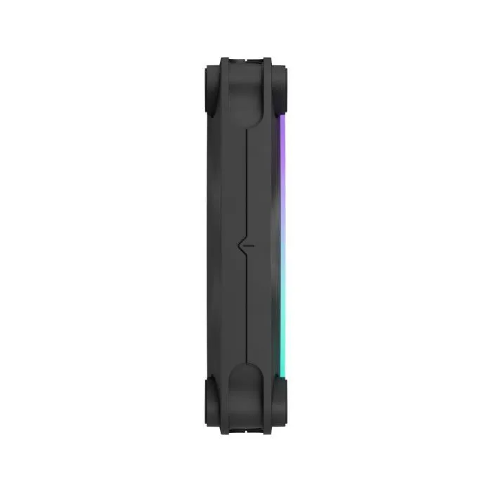 Fractal Design Momentum 12 Ventilador para PC RGB, Anillo de luz ARGB Gen 2, Control PWM, 3 paquetes, FDB