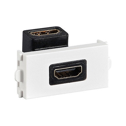 VALUE Módulo HDMI con 1x conector HDMI hembra 25.99.8203, Negro/Blanco VALUE Módulo HDMI con 1x conector HDMI hembra 25.99.8203, Negro/Blanco