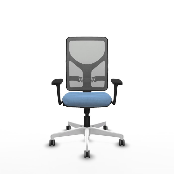 PIQUERAS Y CRESPO Silla de oficina Motilla con mecanismo Sincro, Azul cielo y Gris PIQUERAS Y CRESPO Silla de oficina Motilla con mecanismo Sincro, Azul cielo y Gris