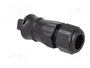 WIELAND RST 3 pines 250V enchufe industrial redondo macho negro