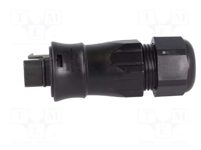 WIELAND RST 3 pines 250V enchufe industrial redondo macho negro