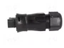 WIELAND RST 3 pines 250V enchufe industrial redondo macho negro