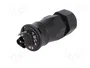 WIELAND RST 3 pines 250V enchufe industrial redondo macho negro