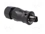 WIELAND RST 3 pines 250V enchufe industrial redondo macho negro