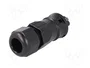 WIELAND RST 3 pines 250V enchufe industrial redondo macho negro