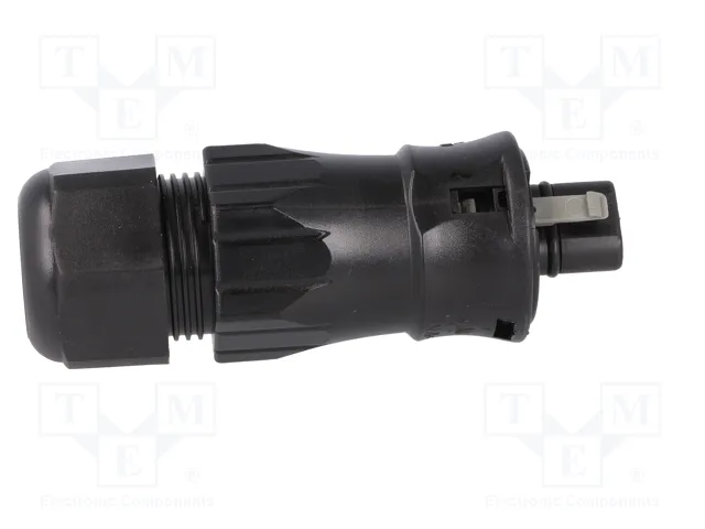 WIELAND RST 3 pines 250V enchufe industrial redondo macho negro