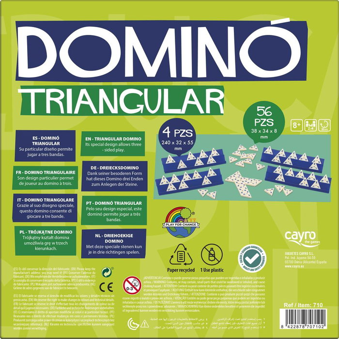 Cayro Domino Triangular 25x25x4.5 cm