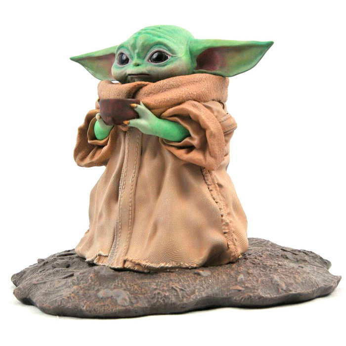 Diamond Select Estatua Premier Collection The Child Soup The Mandalorian Star Wars 17cm