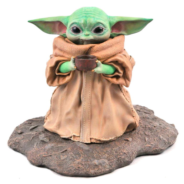 Diamond Select Estatua Premier Collection The Child Soup The Mandalorian Star Wars 17cm