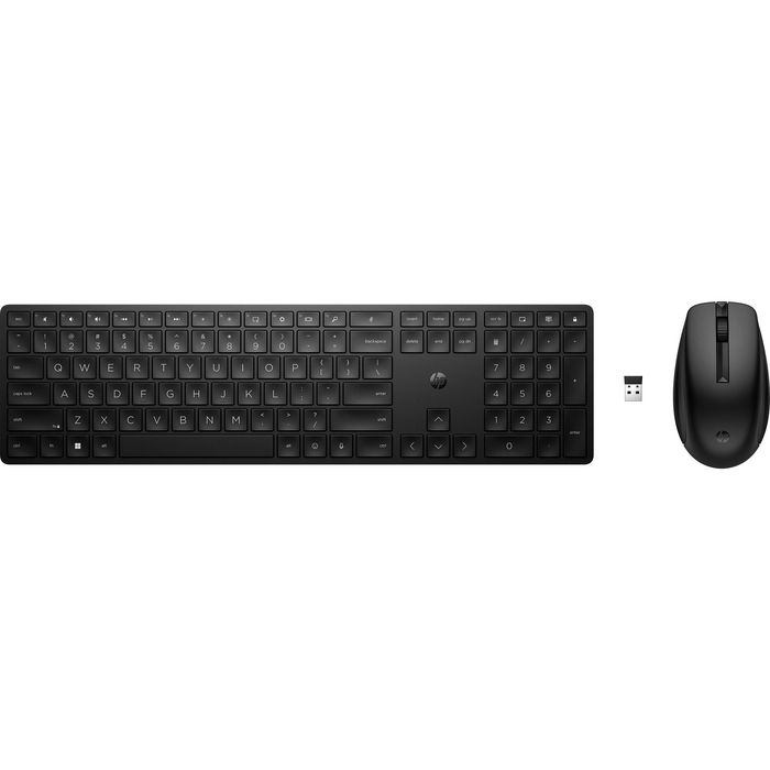 HP 655 Teclado y Ratón Inalámbricos Combo - Teclas Personalizables, Seguimiento Preciso, Productividad, Confort, Versión Francia