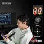 Konix AABJK81109 Auriculares Inalámbricos, 6h Batería + 22h Estuche Carga, Resistencia Agua IPX4, Negro