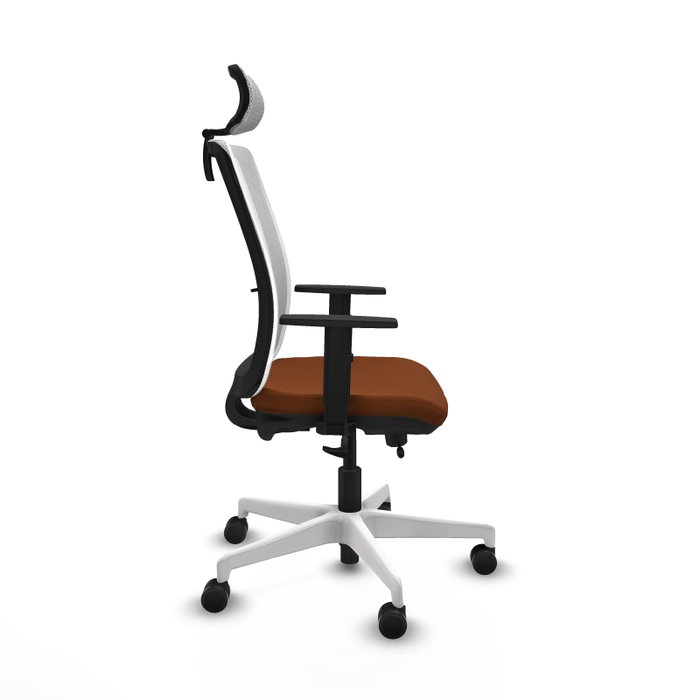 PIQUERAS Y CRESPO Silla de oficina Haches Marrón y Blanco PIQUERAS Y CRESPO Silla de oficina Haches Marrón y Blanco