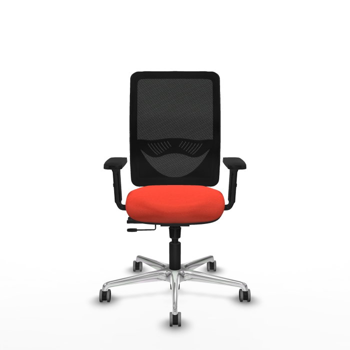PIQUERAS Y CRESPO Silla de oficina Zulema Naranja oscuro y Negro