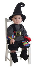 Creaciones Llopis Disfraz Bebé Brujo Colorines Talla S Color Negro para 0-12 Meses
