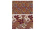 DKD Home Decor Felpudo Basics Fibra de Coco y Goma Multicolor Flores 40 x 60 cm (2 Unidades)
