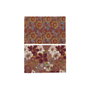 DKD Home Decor Set de 2 Felpudos de Fibra de Coco Flores Multicolor