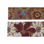 DKD Home Decor Set de 2 Felpudos de Fibra de Coco Flores Multicolor