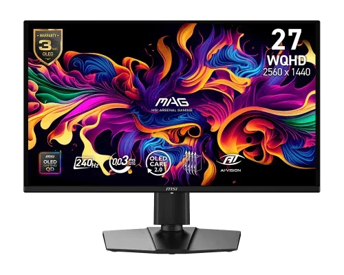MSI MAG 274QP QD-OLED X24 Monitor Gaming Quad HD 300Hz 0,03 ms 26.5 inch