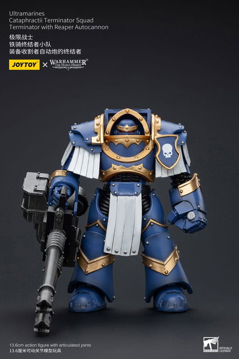 Warhammer The Horus Heresy Figura 1/18 Uitramarines Cataphractii Terminator Squad Terminator with Reaper Autocannon 14 cm Warhammer The Horus Heresy Figura 1/18 Uitramarines Cataphractii Terminator Squad Terminator with Reaper Autocannon 14 cm