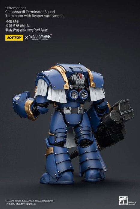 Warhammer The Horus Heresy Figura 1/18 Uitramarines Cataphractii Terminator Squad Terminator with Reaper Autocannon 14 cm Warhammer The Horus Heresy Figura 1/18 Uitramarines Cataphractii Terminator Squad Terminator with Reaper Autocannon 14 cm