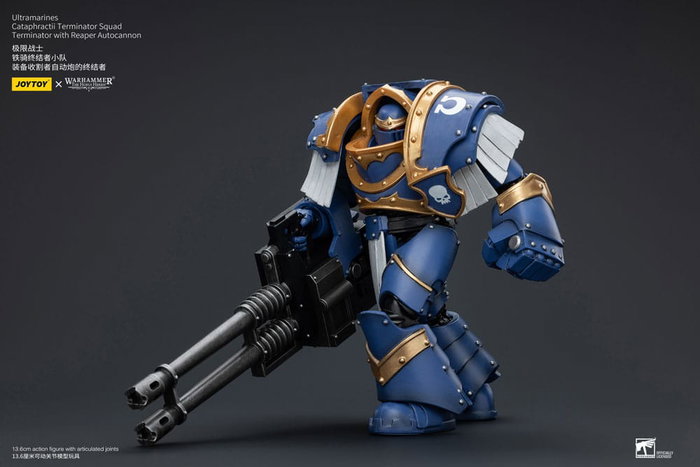 Warhammer The Horus Heresy Figura 1/18 Uitramarines Cataphractii Terminator Squad Terminator with Reaper Autocannon 14 cm Warhammer The Horus Heresy Figura 1/18 Uitramarines Cataphractii Terminator Squad Terminator with Reaper Autocannon 14 cm