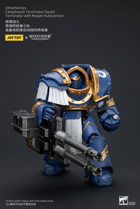 Warhammer The Horus Heresy Figura 1/18 Uitramarines Cataphractii Terminator Squad Terminator with Reaper Autocannon 14 cm Warhammer The Horus Heresy Figura 1/18 Uitramarines Cataphractii Terminator Squad Terminator with Reaper Autocannon 14 cm