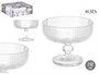 Vivalto Copa para helado transparente con rayas de 310 ml
