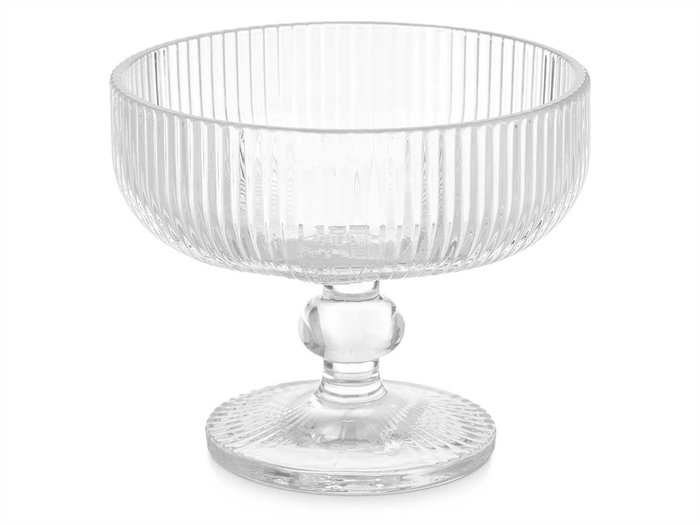 Vivalto Copa para helado transparente con rayas de 310 ml Vivalto Copa para helado transparente con rayas de 310 ml