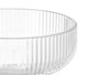 Vivalto Copa para helado transparente con rayas de 310 ml