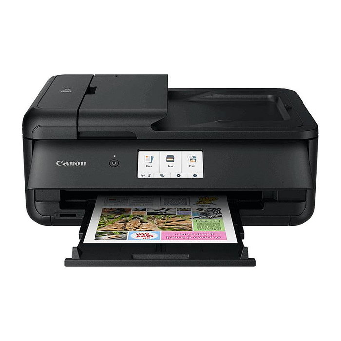 Canon PIXMA TS9550a Impresora Multifunción 3 en 1 A3 Color con WiFi, Ethernet, Pantalla Táctil LCD a Color, Impresión de CD/DVD y Auto-Dúplex Negro