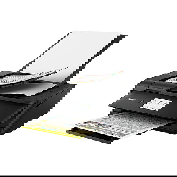 Canon PIXMA TS9550a Impresora Multifunción 3 en 1 A3 Color con WiFi, Ethernet, Pantalla Táctil LCD a Color, Impresión de CD/DVD y Auto-Dúplex Negro