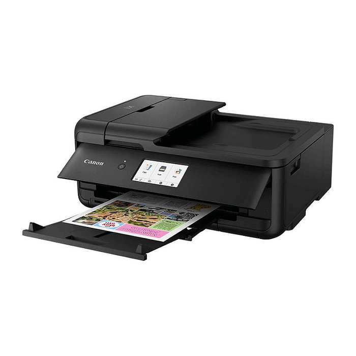 Canon PIXMA TS9550a Impresora Multifunción 3 en 1 A3 Color con WiFi, Ethernet, Pantalla Táctil LCD a Color, Impresión de CD/DVD y Auto-Dúplex Negro