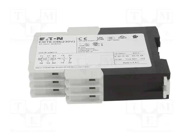Eaton EMT6-DB 230V 066401 Relé de protección térmica para máquinas Eaton EMT6-DB 230V 066401 Relé de protección térmica para máquinas