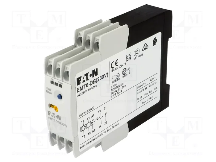 Eaton EMT6-DB 230V 066401 Relé de protección térmica para máquinas Eaton EMT6-DB 230V 066401 Relé de protección térmica para máquinas