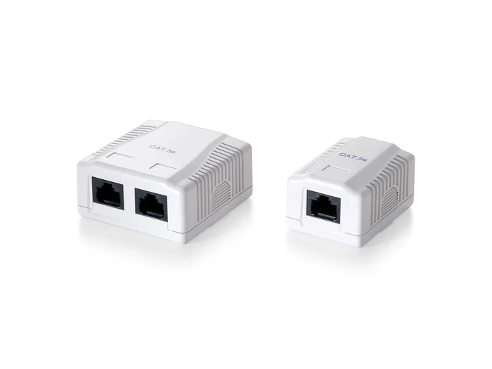 Equip Roseta de superficie categoría 5e hembra RJ-45 Blanco