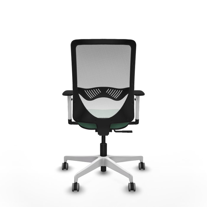 PIQUERAS Y CRESPO Silla de oficina Zulema Verde esmeralda y Blanco PIQUERAS Y CRESPO Silla de oficina Zulema Verde esmeralda y Blanco